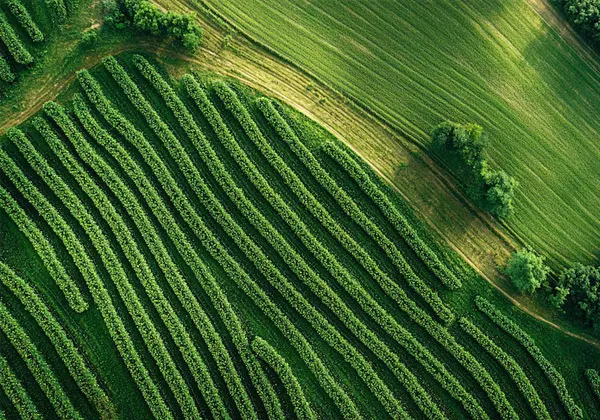 Aerial — Geurie farmland